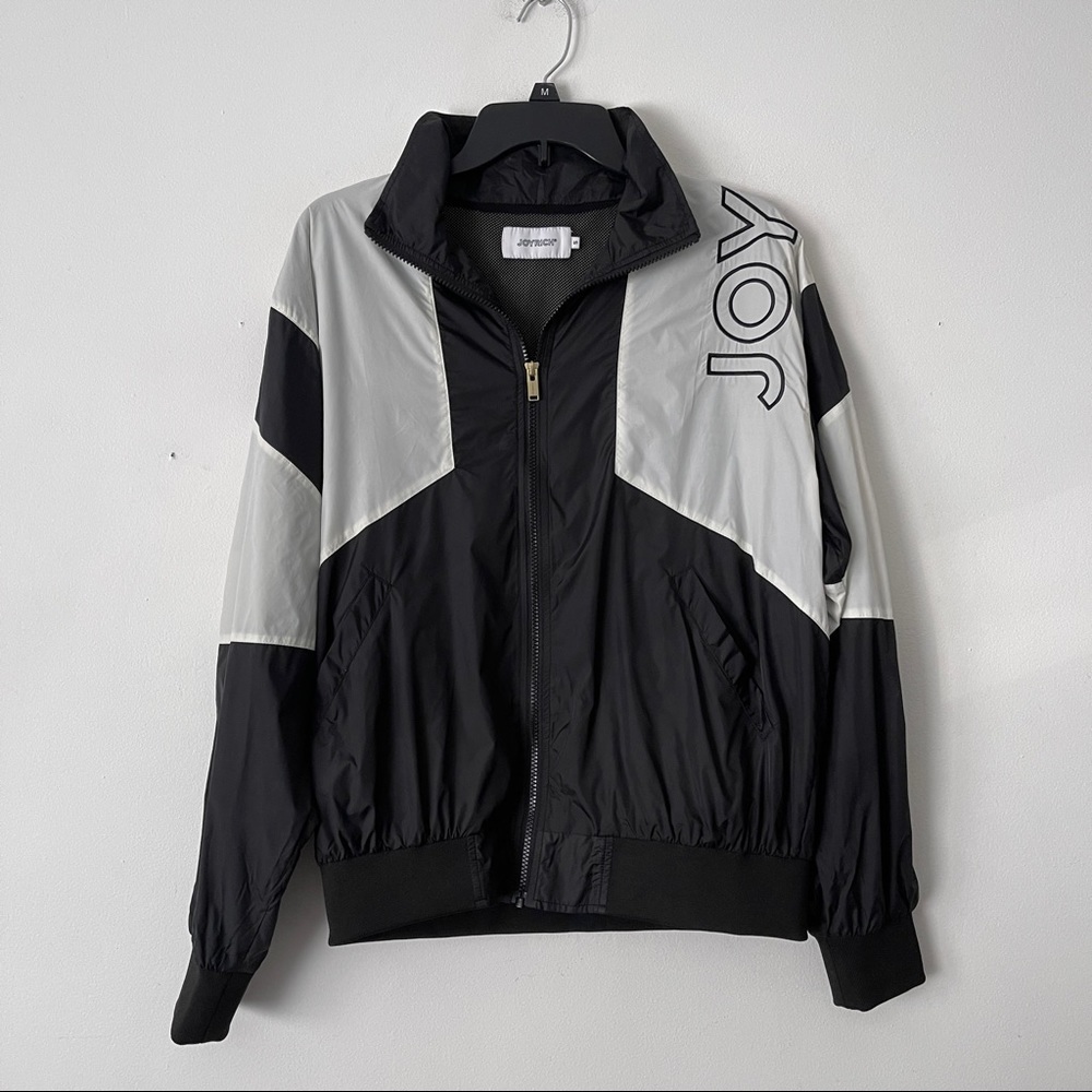 joyrich Size S Rec Color Block Jacket Windbreaker Black White Streetwear - Picture 11 of 11